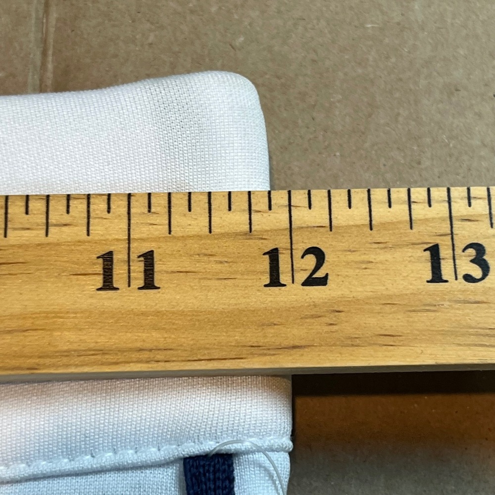 Champro Youth Small White Baseball Pants Navy Blue Piping Adjustable Hem NWT - Picture 9 of 11